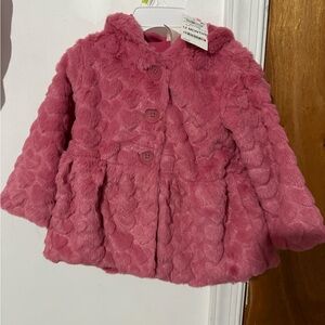 Toddler Girls Heart Faux Fur Coat, Created for Macy's